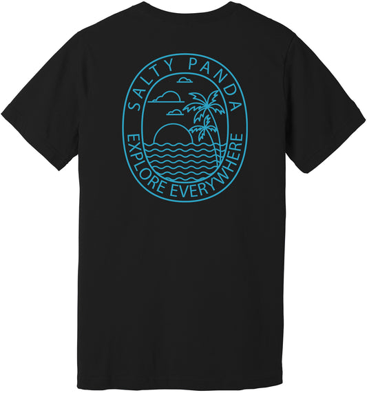 Coastal Contour - Salty Panda T-Shirt