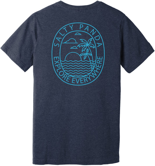 Coastal Contour - Salty Panda T-Shirt